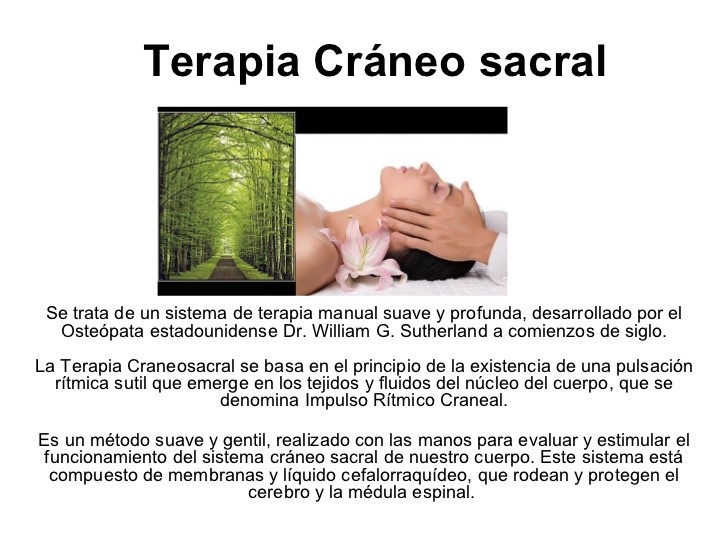 Craneosacral terapia manual